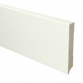 Rechte Moderne plint RAL 9016 120mmx18mm á 240cm