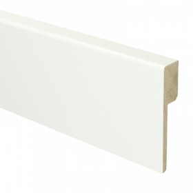 Rechte Renovatie plint RAL 9016 90mmx18mm á 240cm