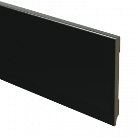 Rechte Moderne plint RAL 9005 120mmx9mm á 240cm