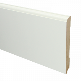 Rechte Eigentijdse plint RAL 9010 150mmx15mm á 240cm