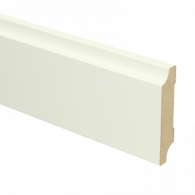 Rechte Retro plint RAL 9010 70mmx15mm á 240cm