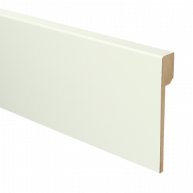 Rechte Renovatie plint RAL 9010 120mmx18mm á 240cm