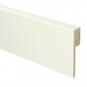 Rechte Renovatie plint RAL 9010 90mmx18mm á 240cm