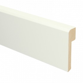 Rechte Renovatie plint RAL 9010 85mmx22mm á 240cm