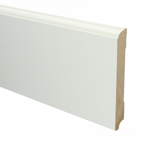 Rechte Eigentijdse plint RAL 9010 150mmx18mm á 240cm