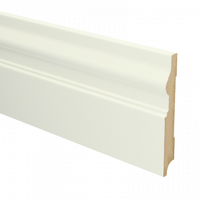 Rechte Renaissance plint RAL 9010 120mmx15mm á 240cm