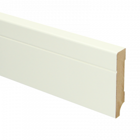 Rechte Tijdloze plint RAL 9010 70mmx12mm á 240cm