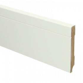 Rechte Tijdloze plint RAL 9010 90mmx12mm á 240cm