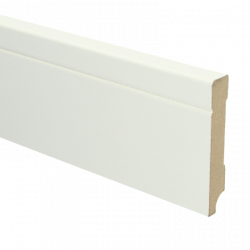 Rechte Tijdloze plint RAL 9010 90mmx15mm á 240cm