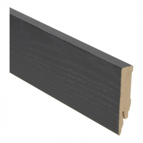 Rechte folieplint 70x14 zwart PPC 27091