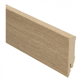 Rechte folieplint 70x14 fijn gestreept eiken naturel PPC 27139